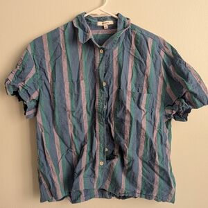 Madewell Multicolor Striped Button Down Shirt
